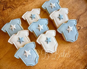 36 Mini Star Baby Onesie Cookies!