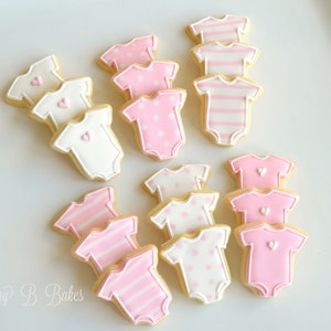 24 Mini Baby Shower Sugar Cookies!