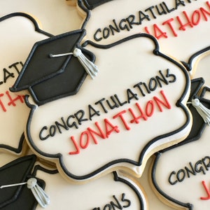 12 Personalized Graduation Cookies!