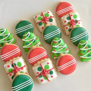 24 Mini Trim the Tree Christmas Cookies - Etsy