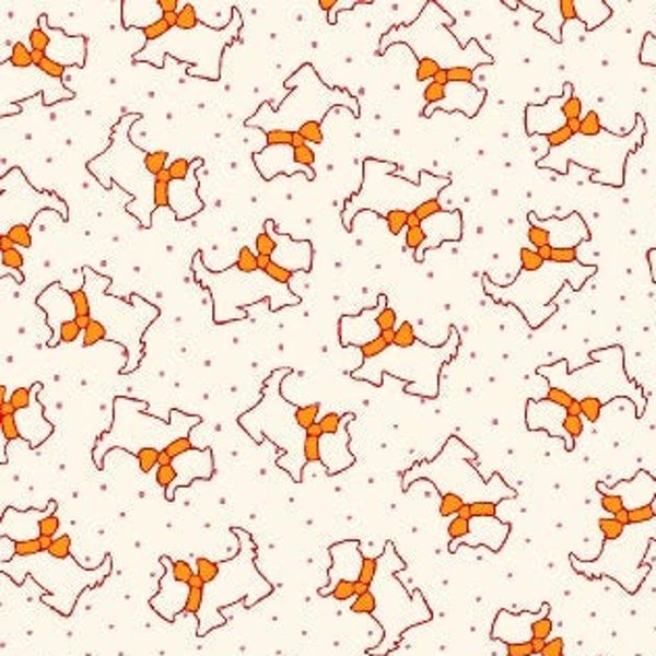 Aunt Grace Backgrounds by Judie Rothermel for Marcus Fabrics - Pink Scottie Dogs (R35-8355-0128)