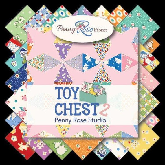 Toy Chest 2 by Penny Rose Studio for Penny Rose Fabrics - Floral Yellow  C5616