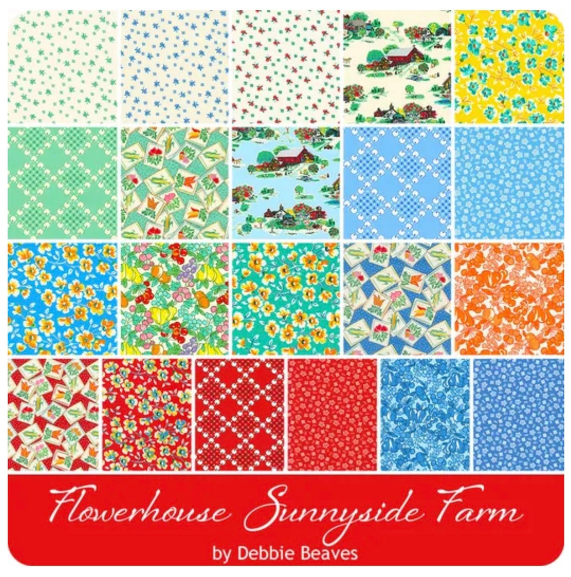 Sunnyside Farm by Debbie Beaves for Robert Kaufman Fabrics Etsy