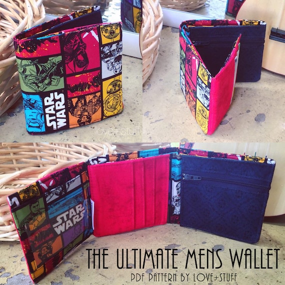 The Ultimate Mens Wallet PDF Pattern Tri-fold Wallet Pattern 