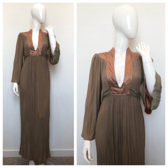 Vintage Ossie Clark for Radley Dress Sage Green pe