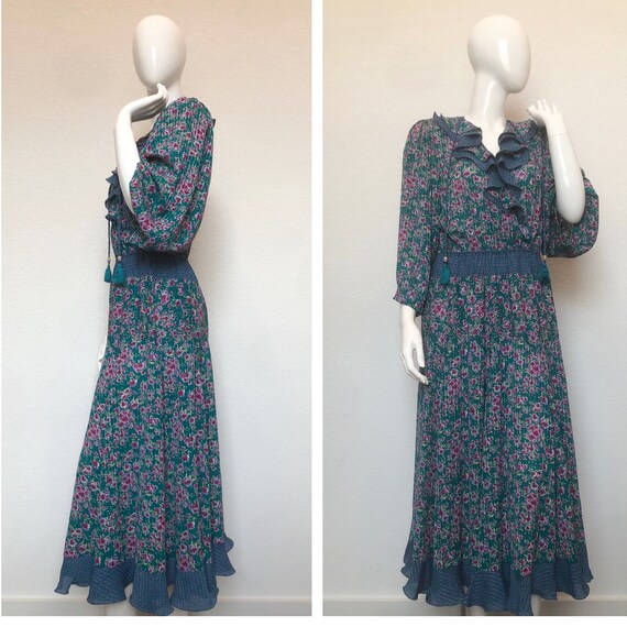 Vintage Diane Freis Dress • Georgette Diane Freis
