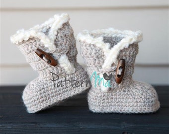 crochet baby uggs