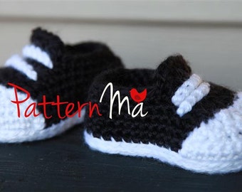 Crochet Baby Booties Chucks #25