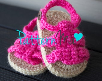 Crochet Baby Pattern Sandals #9