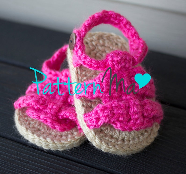 Crochet Baby Pattern Sandals 9 image 2