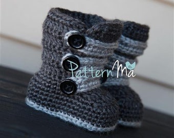 Crochet Baby Bootie Pattern Strappy #1