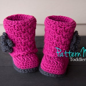 Crochet Toddler Boot Pattern PDF