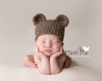 Crochet Pattern Baby Bear Hat PDF #29