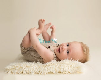 Knit Baby Overall romper pattern all sizes included NB - 1 year  #34