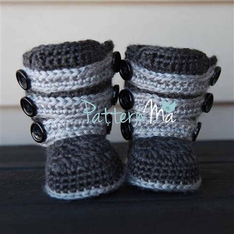 Crochet Baby Bootie Pattern Strappy 1 image 4