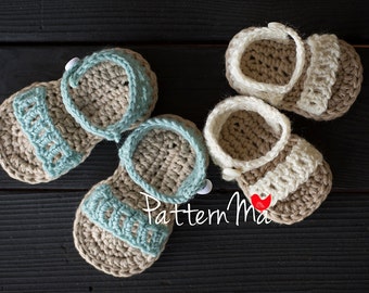 CROCHET PATTERN Baby girl sandals Instant Download - Crochet pattern 33