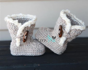 Crochet Baby Boot Pattern #3