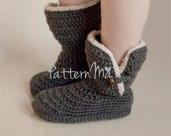 Crochet Women's Slippers Boots (size 5-12)  #22