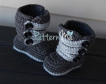 Crochet Baby Bootie Pattern Strappy #1