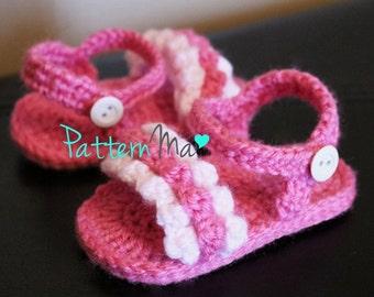 Crochet Pattern Sandals instant download #8