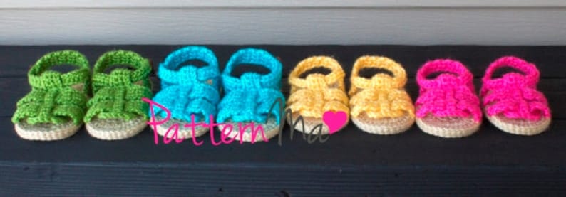 Crochet Baby Pattern Sandals 9 image 3