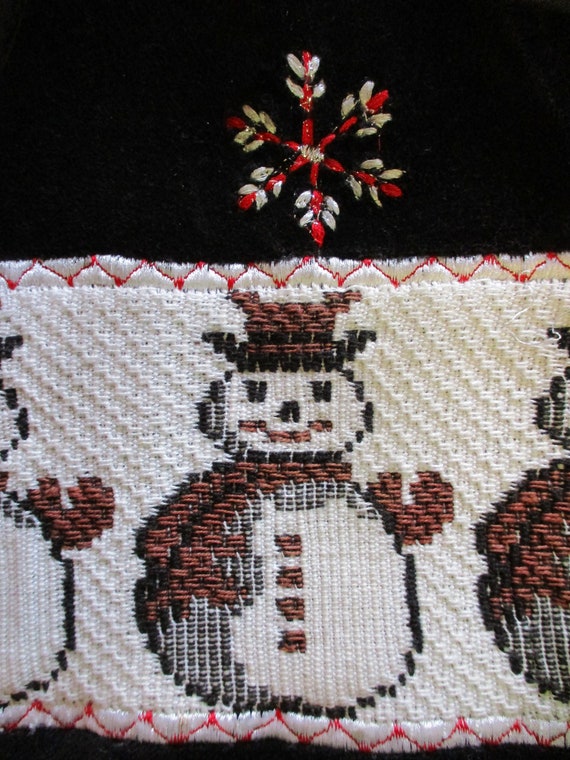 Vintage 1990s Snowman and Christmas Pine Tree Ves… - image 6