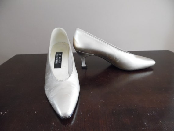 Bridal Pumps Vintage 1990s Champagne Colored Cour… - image 3