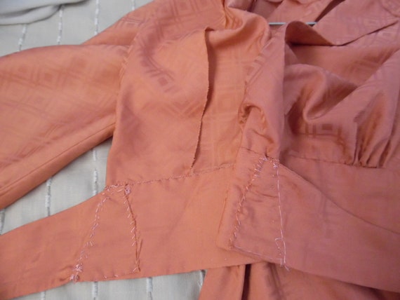 Vintage 1970s Disco Skirt Set Dusty Rose Geometri… - image 10