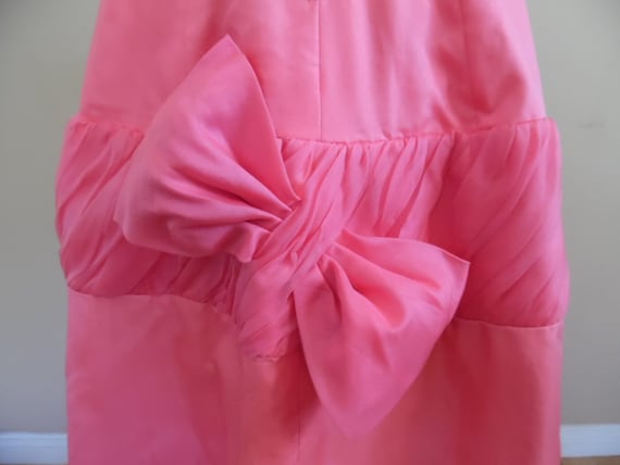 Exquisite Vintage 1950s Pink Tea Length Ball Gown