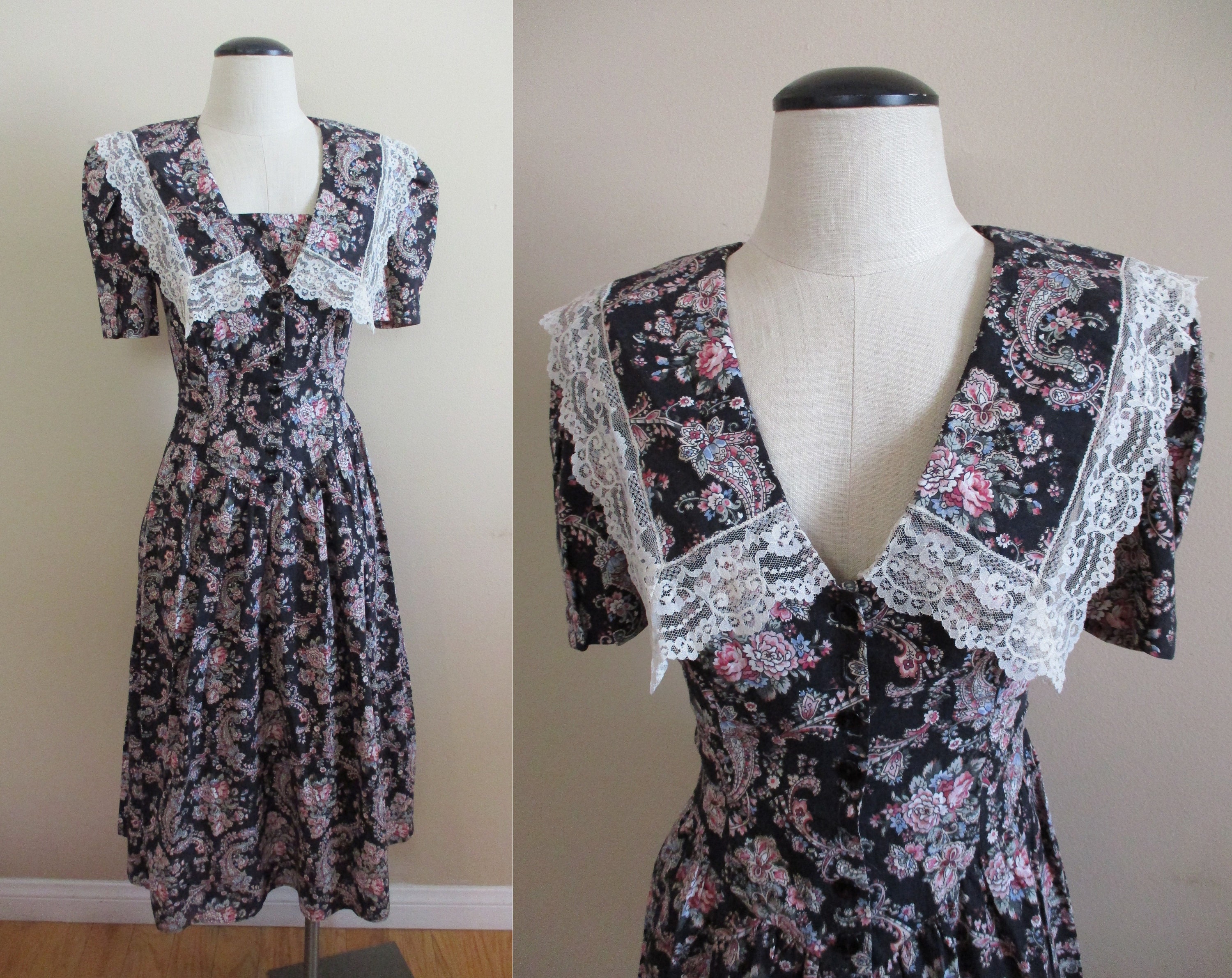 Vintage 1980s Dress by Oops of California Multi-colored Vintage 1980s Dress by Oops of California Multi-colored