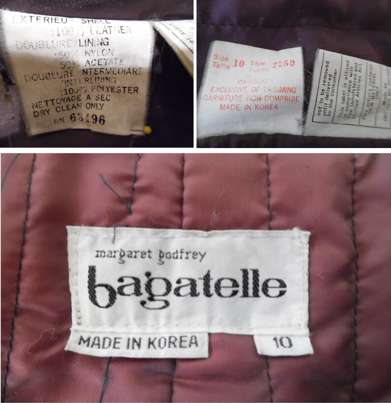 Vintage 1980s Asymmetrical Leather Trench Coat by Bagatelle Charcoal Gray Leather Long Trench Coat Steel Gray Leather Coat w Quilted Lining