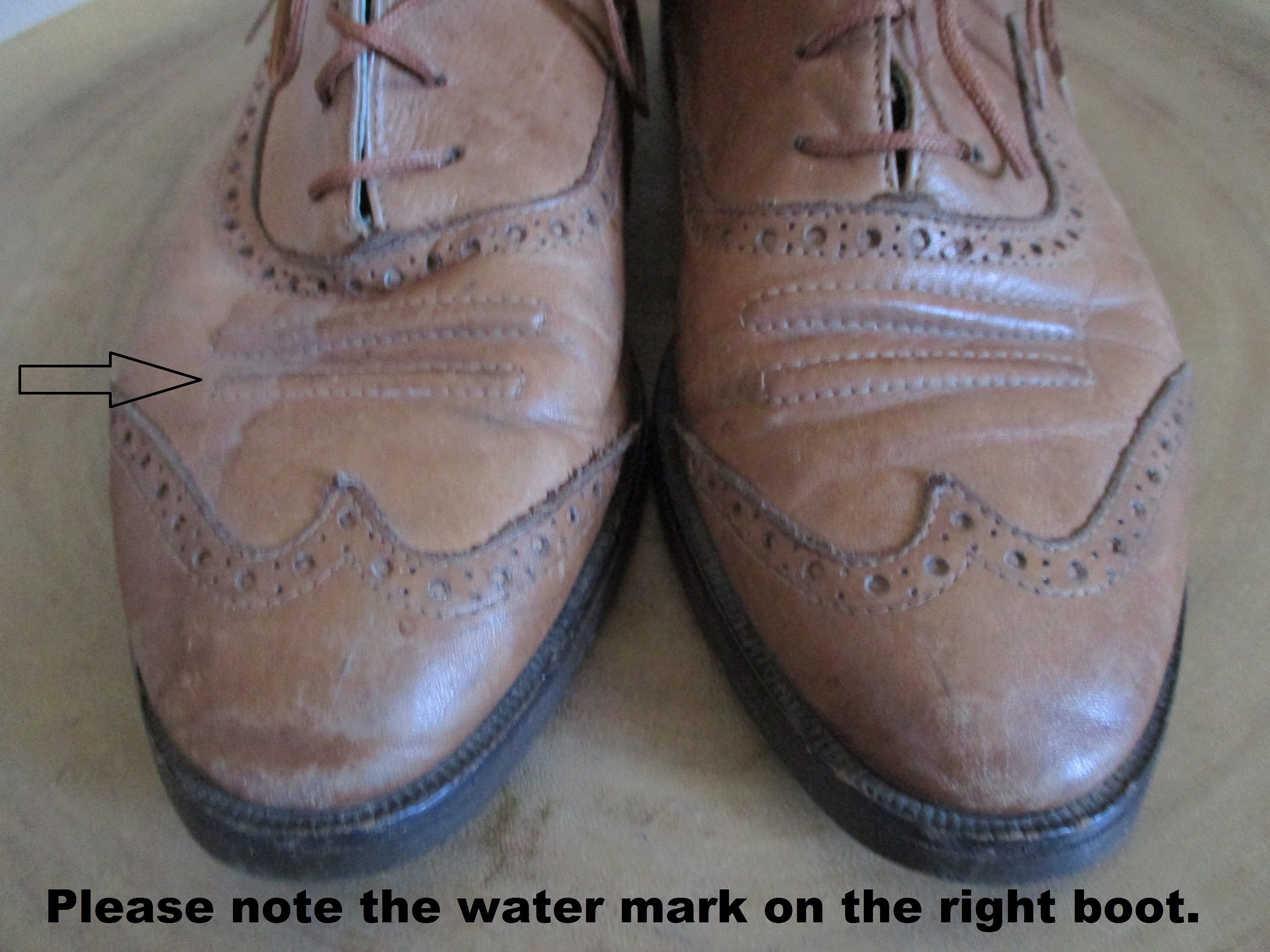 Vintage 90’s Kenneth Cole brogue boots. Men’s 9 Vintage 1980s High Top Brogues Caramel Colored Leather Short  main image 2