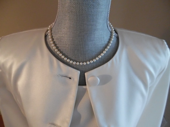 Vintage 1990s Formal Ivory Pant Suit Leo Narducci
