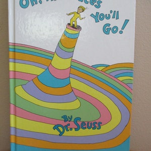Vintage 1990 Dr. Seuss Oh the Places You'll Go! Ratschlag in Reim für Proceeding in Life Abschlussgeschenk