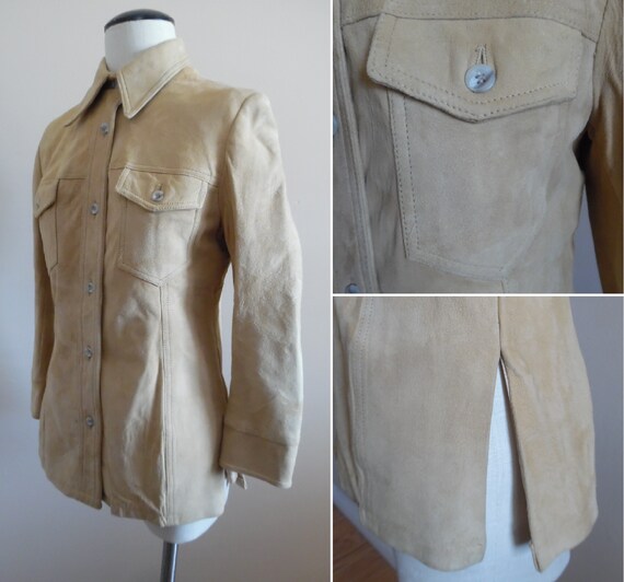 Vintage 1970s Eddie Bauer Womens Shirt Jac Chamoi… - image 3