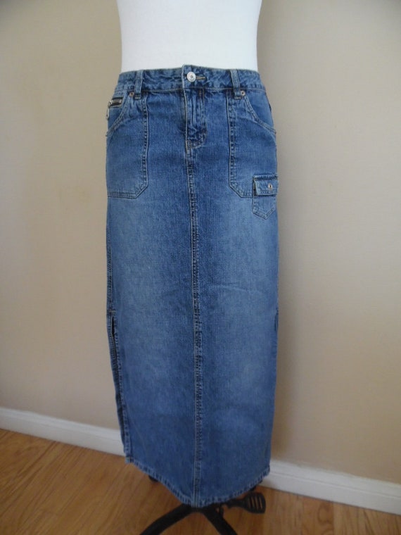high waisted midi skirt 30