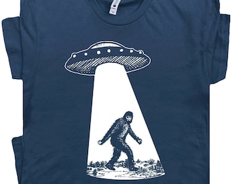 Alien T Shirt Alien Shirt Bigfoot Ufo Shirt Ufo Abduction T Shirt Funny Graphic Tee for Men Women Kids Cool Area 51 Shirt Cryptid T Shirt