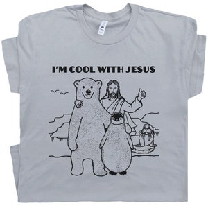 Christian Faith Shirt Jesus T Shirt I&#39;m Cool With Jesus Shirt for Men Women Kids Christian T Shirt Funny Christian T Shirt Bible Verse Theme