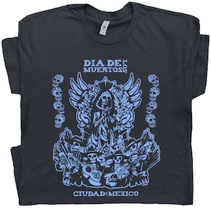 T-shirt Le jour des morts T-shirt Dia De Los Muertos T-shirt graphique tête de mort en sucre cool pour hommes femmes gars Mexique T-shirt Halloween mexicain Cerveza