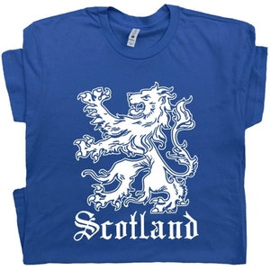 Scotland T Shirt Vintage Scottish Lion T Shirt Scotland Crest Flag Graphic Tee Bar Pub Design Gift For Mens Womens Ladies Kids Soccer Tee
