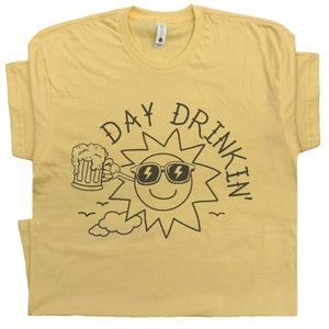 Funny Beer T Shirt Vintage Beer Shirt for Men Women Ladies Cute Day Drinking Shirt Beer Shirt Summer Beach Theme Retro Tee Cool Drinking T