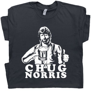 Funny Beer T Shirt Chug Norris Shirt Cool Drinking Shirt For Men Women Guys Crazy Party Shirt Hilarious Vintage Beer Logo Shirt Novelty Tee