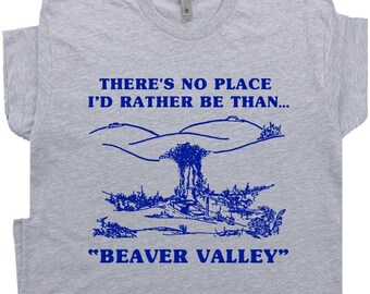 Beaver Valley Shirt Offensive T Shirts For Men Women Funny Beaver Shirts Cool Graphic Tee Vintage Crazy Tee with Novelty Humor Shirt