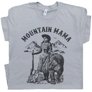 Mountain Mama T Shirt Mountains Theme Shirt For Women Ladies Vintage Country Music Tee Cute Western Shirt Graphic Shirt Retro Travel Shirt