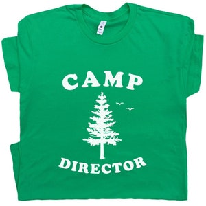 Camp Director T Shirt Retro Camping T Shirt Camp Staff Counselor Tee for Men Women Guys Kids Summer Camp Shirt Funny Camping Graphic Tee