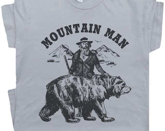 Mountain Man T Shirt Mountains T Shirt Vintage Country Music Tee South West Shirt Cool Graphic Shirt Retro Travel Shirt Hiking Camping Shirt