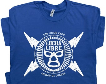 Lucha Libre T Shirt Luchador Mask Tee Mexican Wrestling Cool Tijuana Mexico The Hangover Movie Fight Club Vintage Tshirt