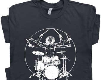 Drums T Shirt Drums Shirt Saying Vintage Drums T Shirts Cool Drums Shirt Funny Drum Set Tshirt Mens Womens Kids Da Vinci Drums Graphic Tee