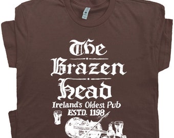 Dublin Ireland Bar T Shirt Famous Irish Bar Cool Beer Tee Pub St Patricks Day T Shirt Vintage Alcohol Scotland Drinking Whisky Tee