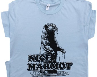 Nice Marmot T Shirt The Big Lebowski Shirt Cool Movie Quote Shirt Funny Movie Shirt The Dude Abides 90s Vintage Graphic Tee For Mens Women